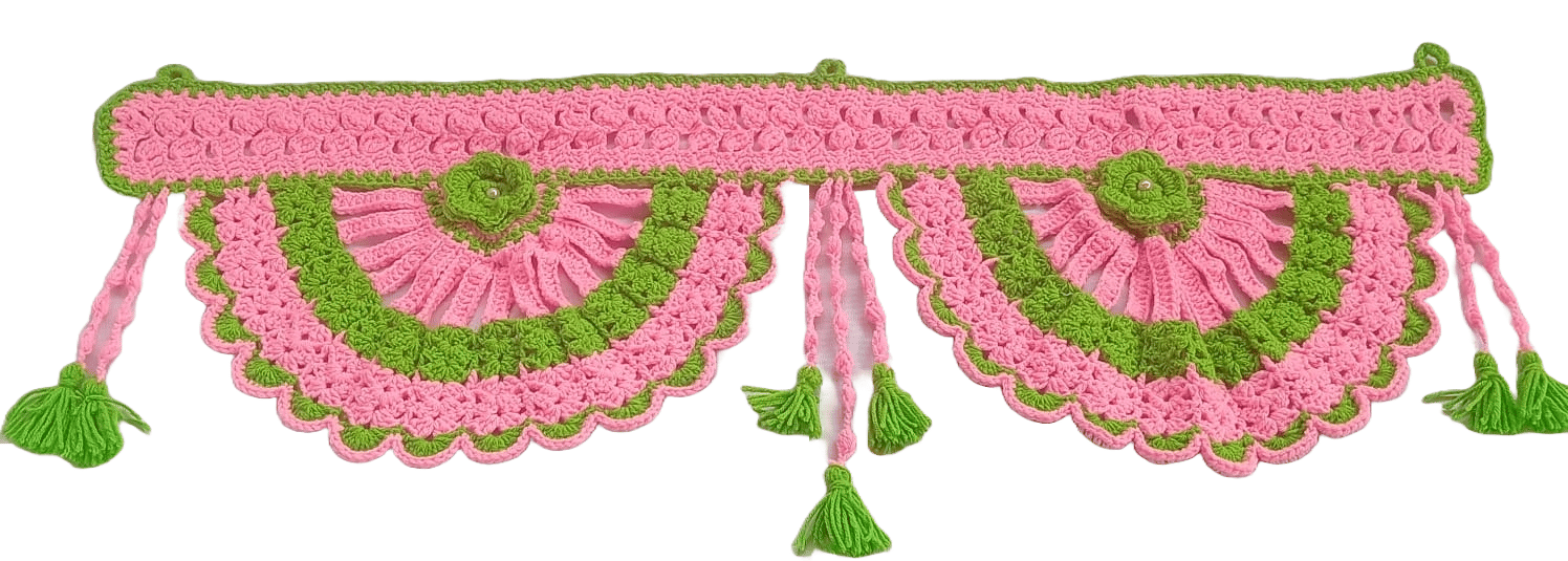 Handmade Crochet Door Valance