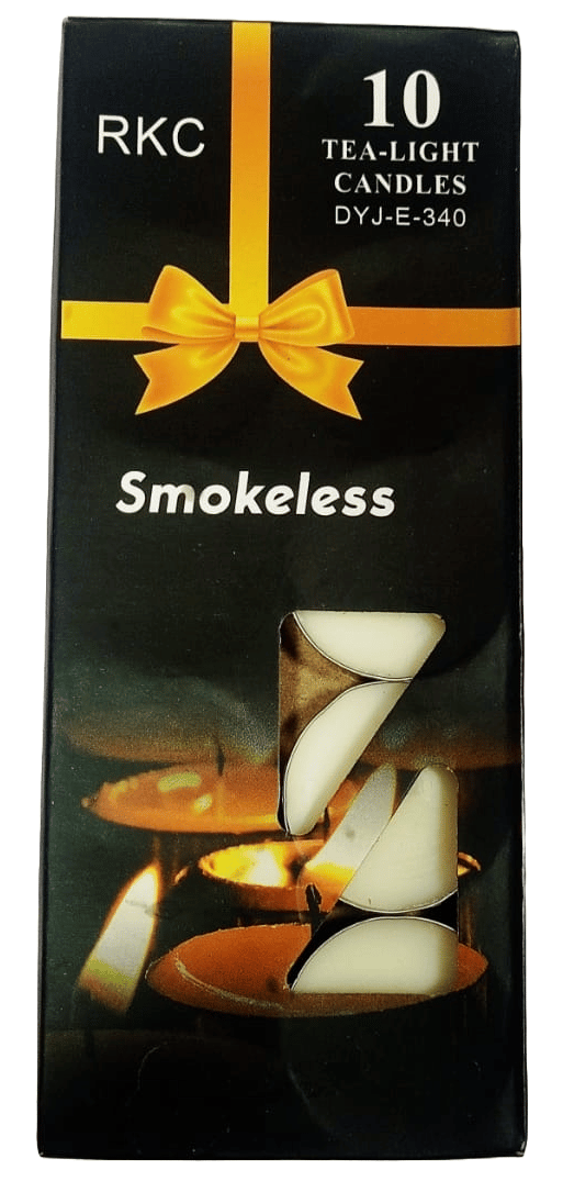 10 Pack Smokeless Tea Light Candles