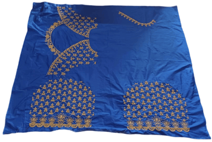 Blue Georgette Embroidery Blouse