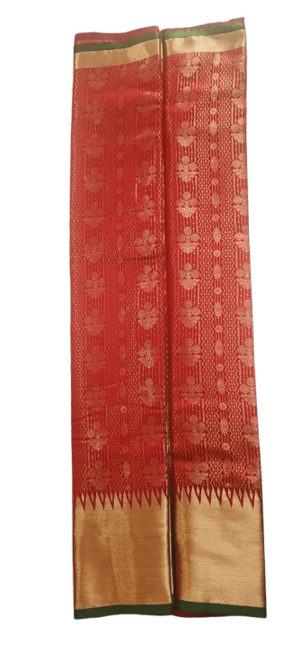 Red and Gold Banarasi Silk Saree