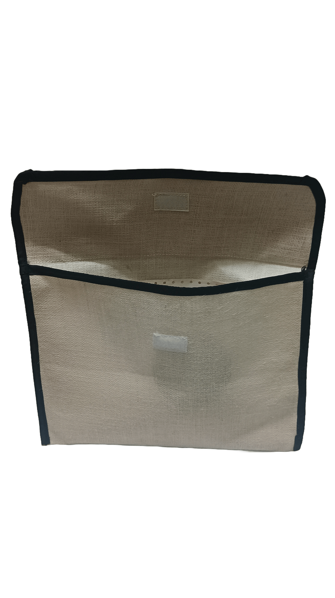 Jute File Folder with Button Closure