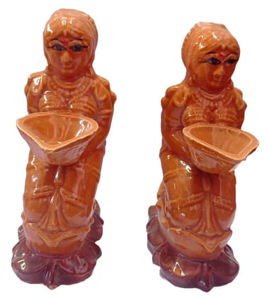 Dancing Women Tealight Candle Holder - Set of 2