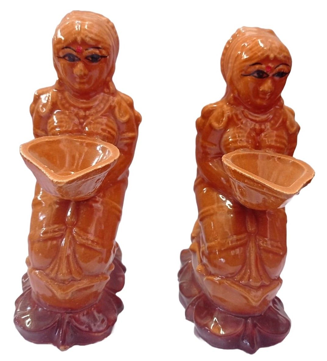 Dancing Women Tealight Candle Holder - Set of 2