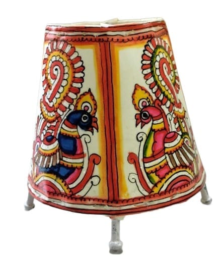 Peacock-themed Hand-Painted Decorative Paper Lantern