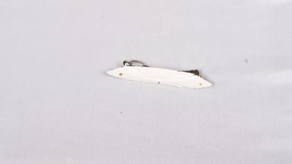 White Carved Flower Hair Clip