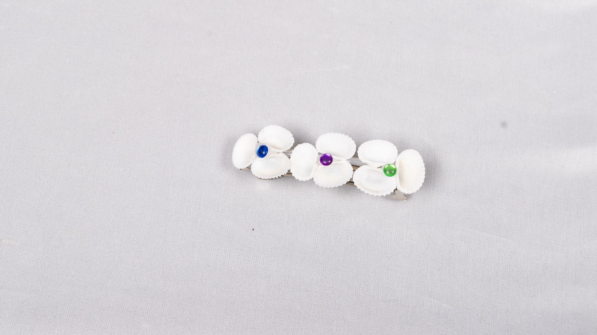 Handmade seashell hair clip