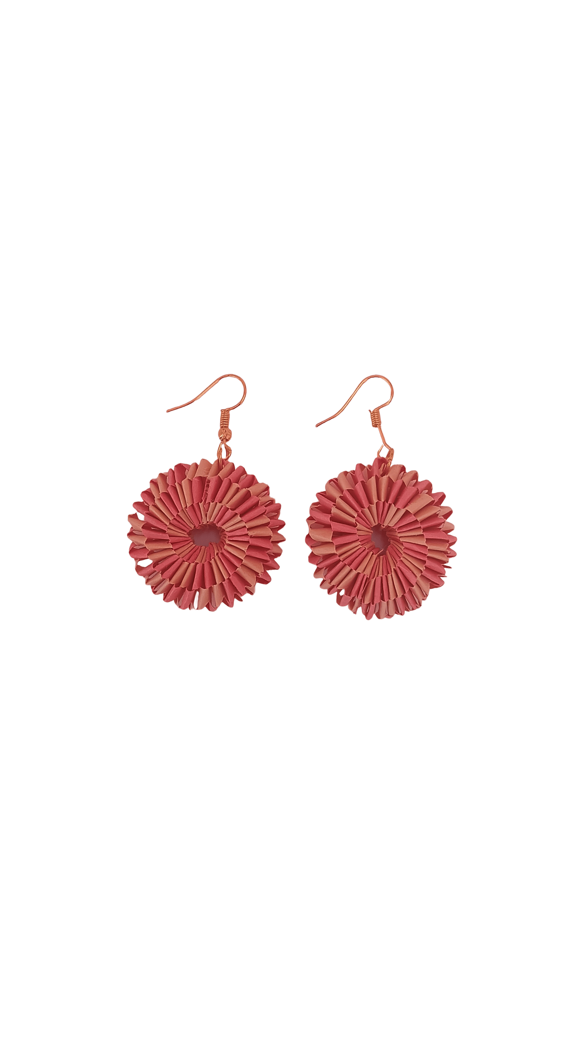 Origami Paper Flower Earrings