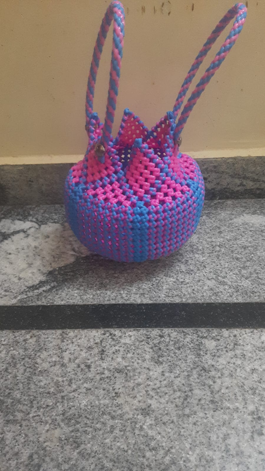 Handmade Colorful Plastic Model Wire Bag