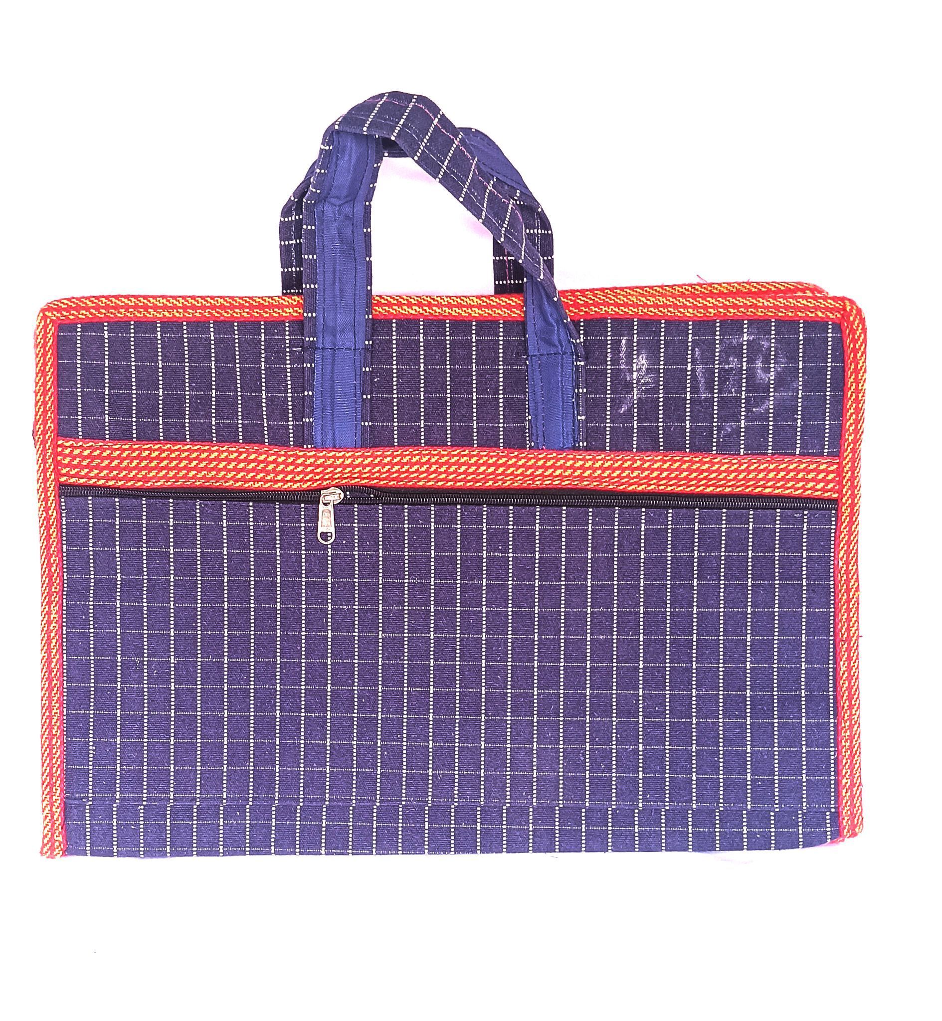 Handmade Cotton Fabric Document Bag