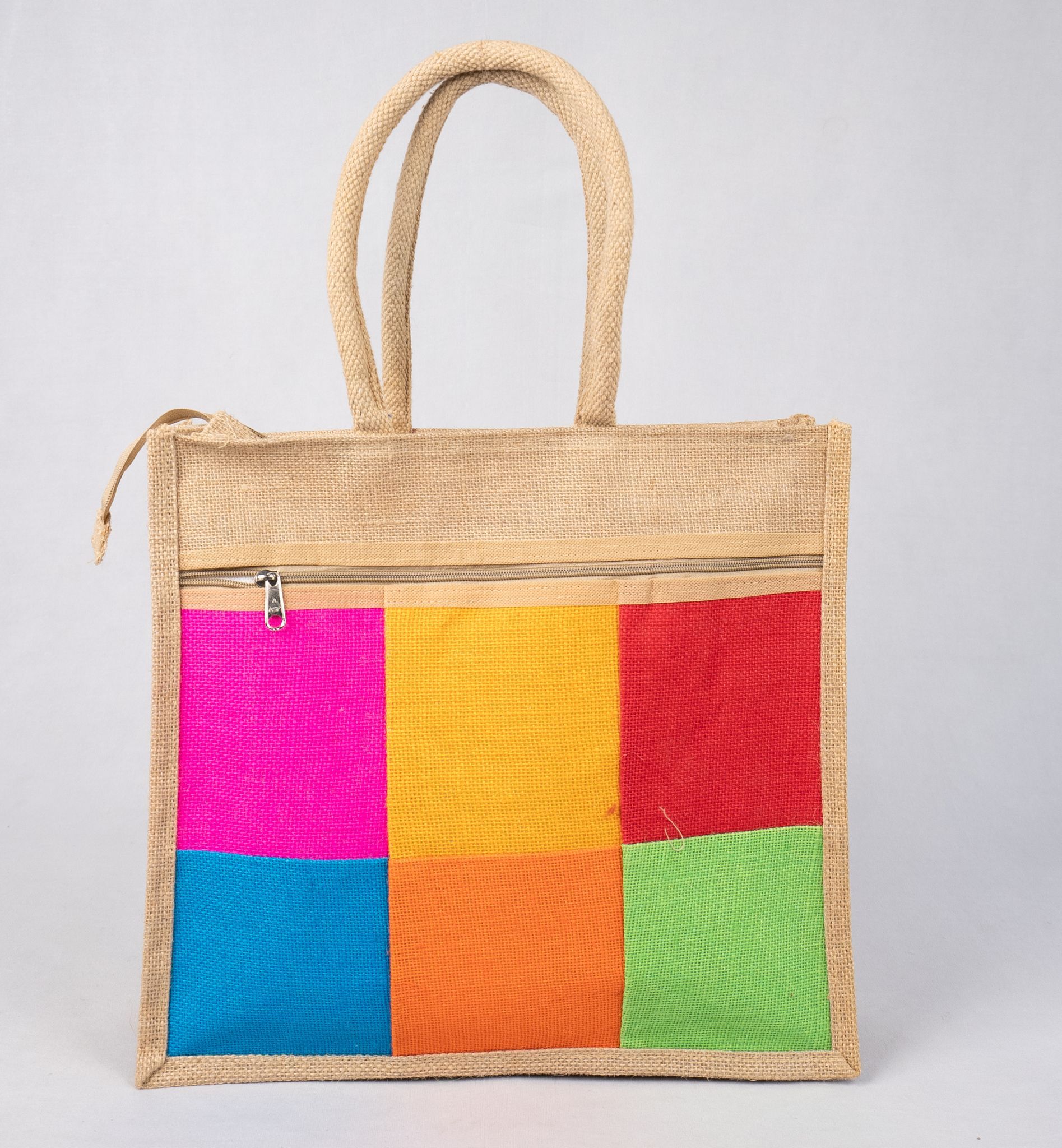 jute multicolr bag