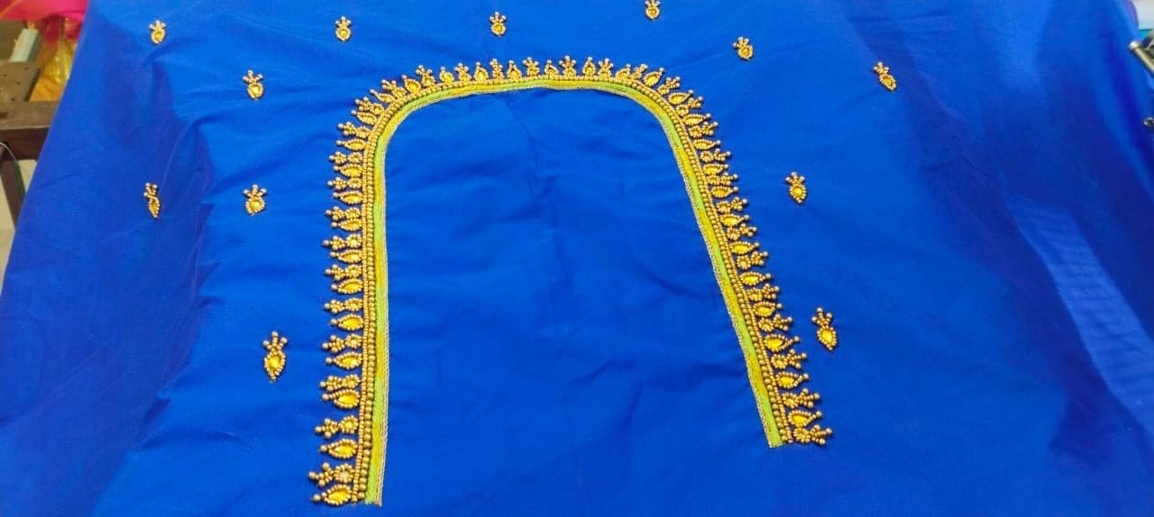 maggam  work designer Blouse piece
