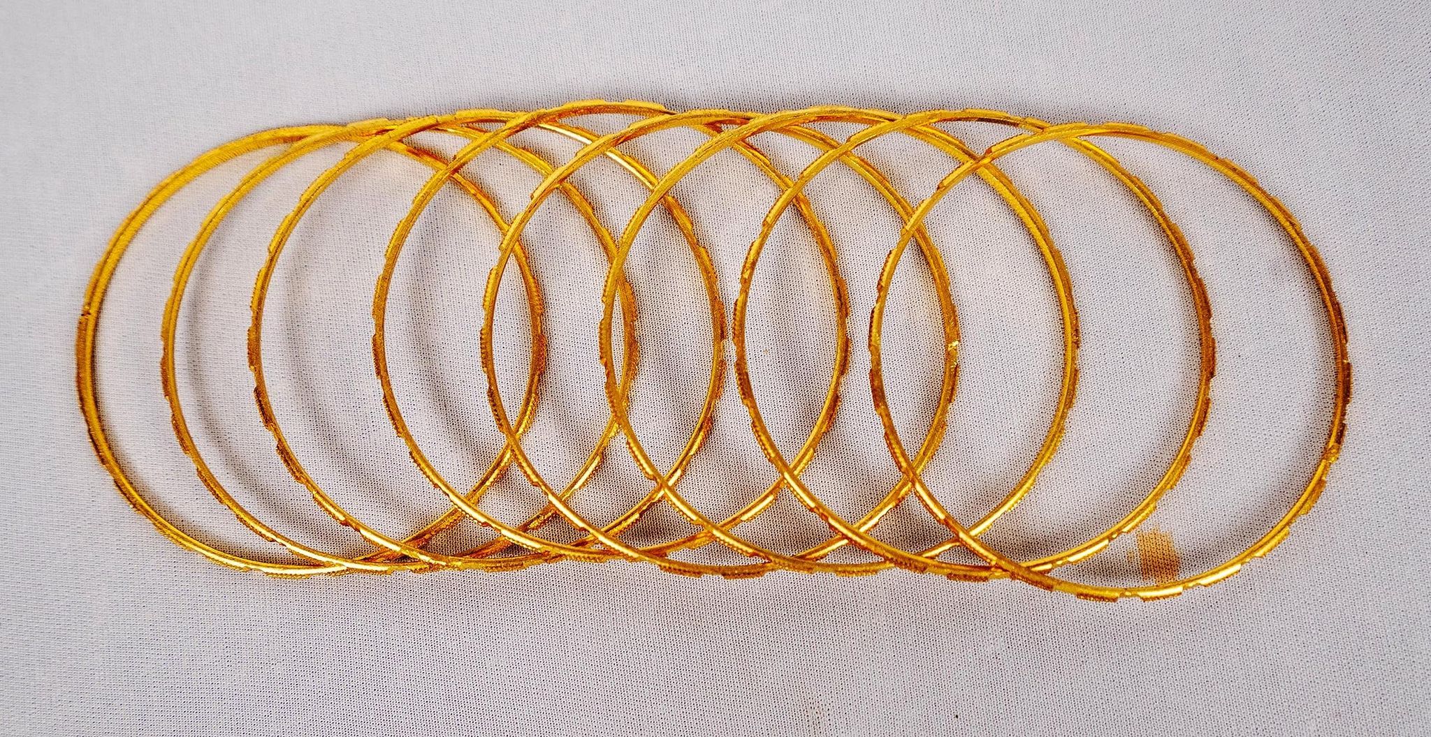 Alloy  gold plated fancy bangles