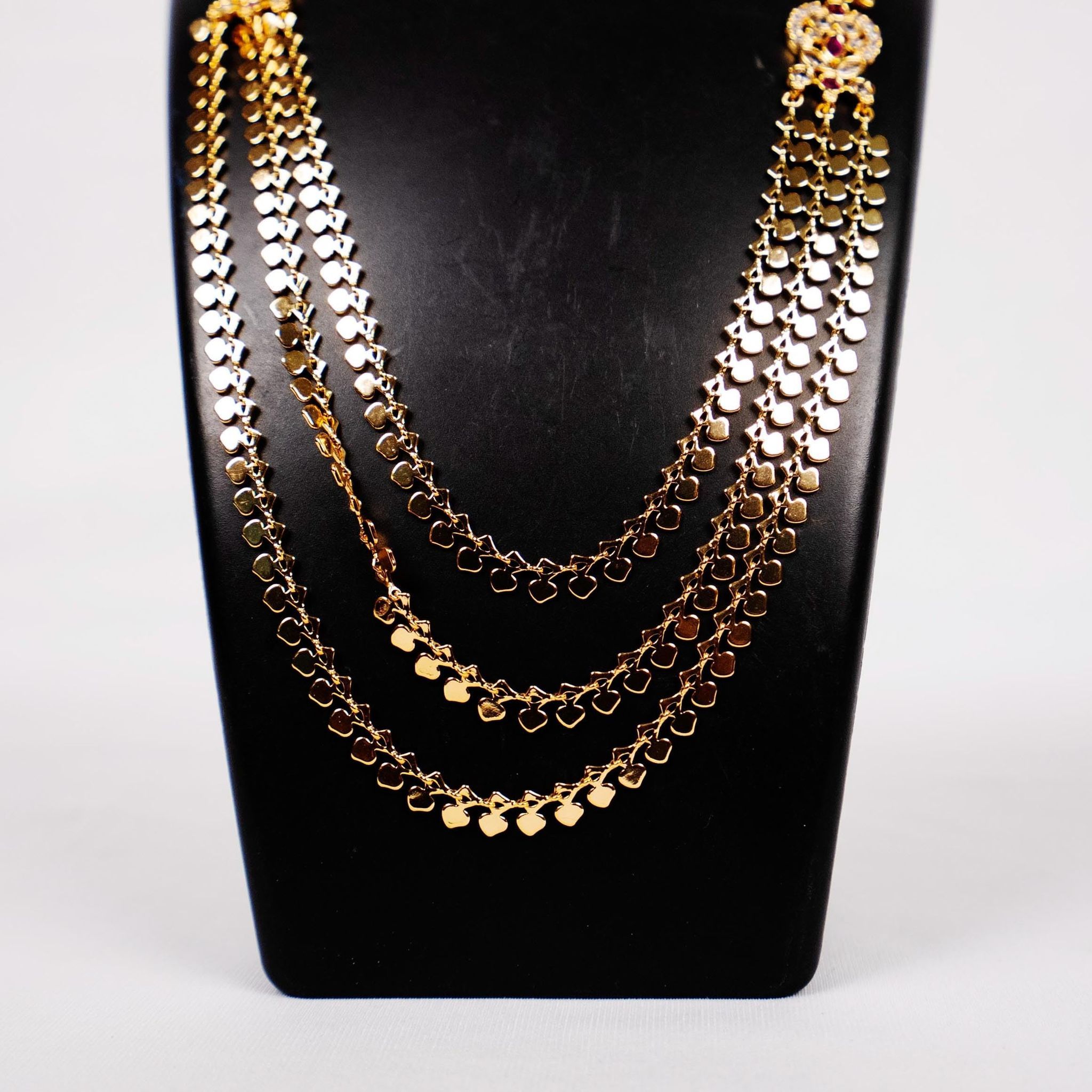 22K Gold Plated Traditional Indian Necklace Set