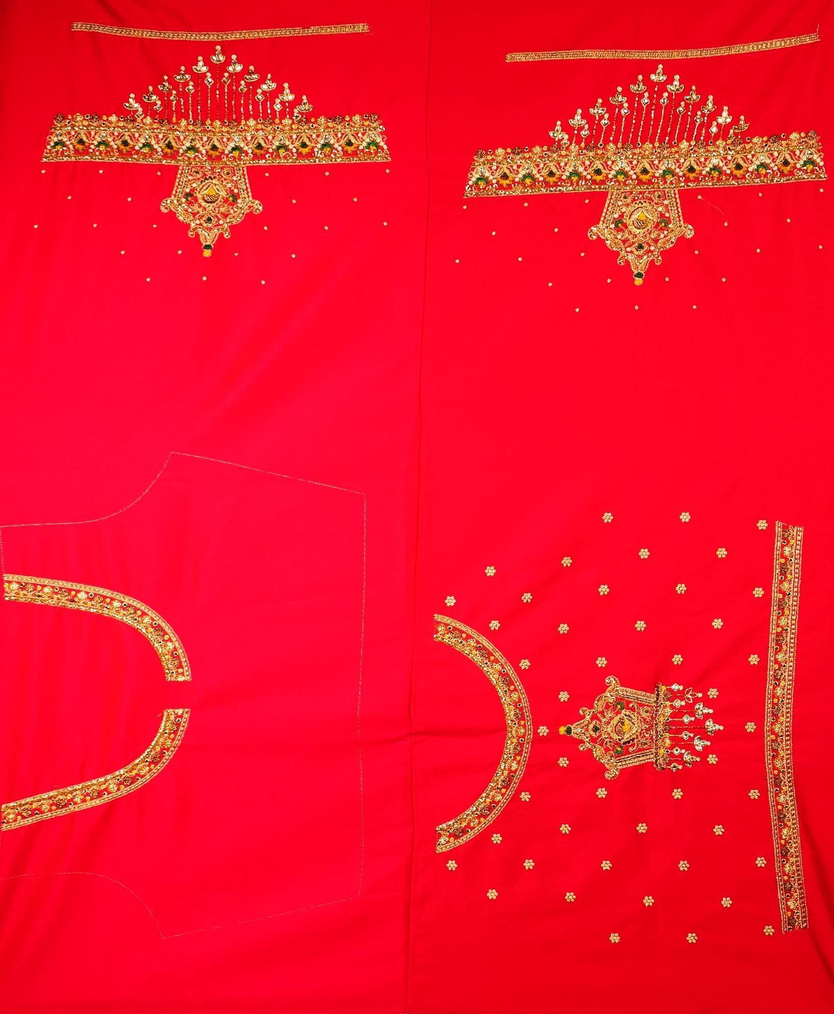 COMPUTER EMBROIDERY BLOUSE PIECE
