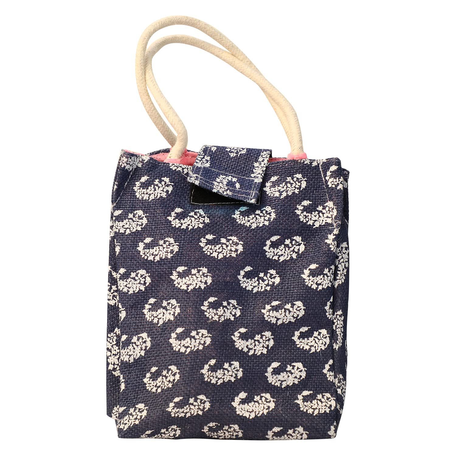 Handcrafted Printed Jute Bag