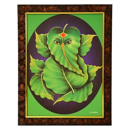 Lord Ganesh Wooden Photo Frame, Handcrafted Wooden Photo Frame, Lord Ganesha Leaf Photos Frame, NULM-Tirupati-30, (27 x 5 x 34)cm Lord Ganesh Wooden Photo Frame, Handcrafted Wooden Photo Frame, Lord Ganesha Leaf Photos Frame, NULM-Tirupati-30, (27 x 5 x 34)cm