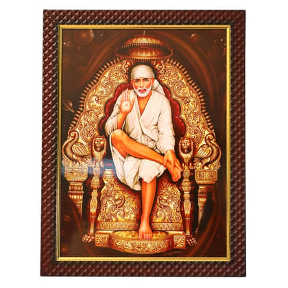 Sai Baba Wooden Photo Frame, Hancrafted Wooden Photo Frame, (NULM-Tirupati-20) Sai Baba Wooden Photo Frame, Hancrafted Wooden Photo Frame, (NULM-Tirupati-20)