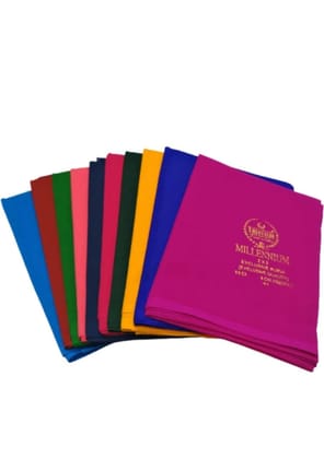 A pack of 100% cotton sarees in various colors