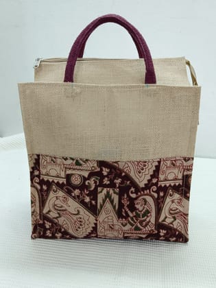 NLR RURAL JUTE AND CLOTH LUNCH BAG