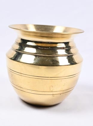 Golden Brass Kalash Lota Pot for Pooja