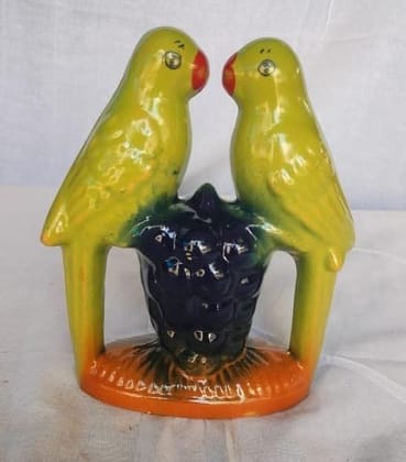 Ceramic Parrot Showpiece pack of 2
