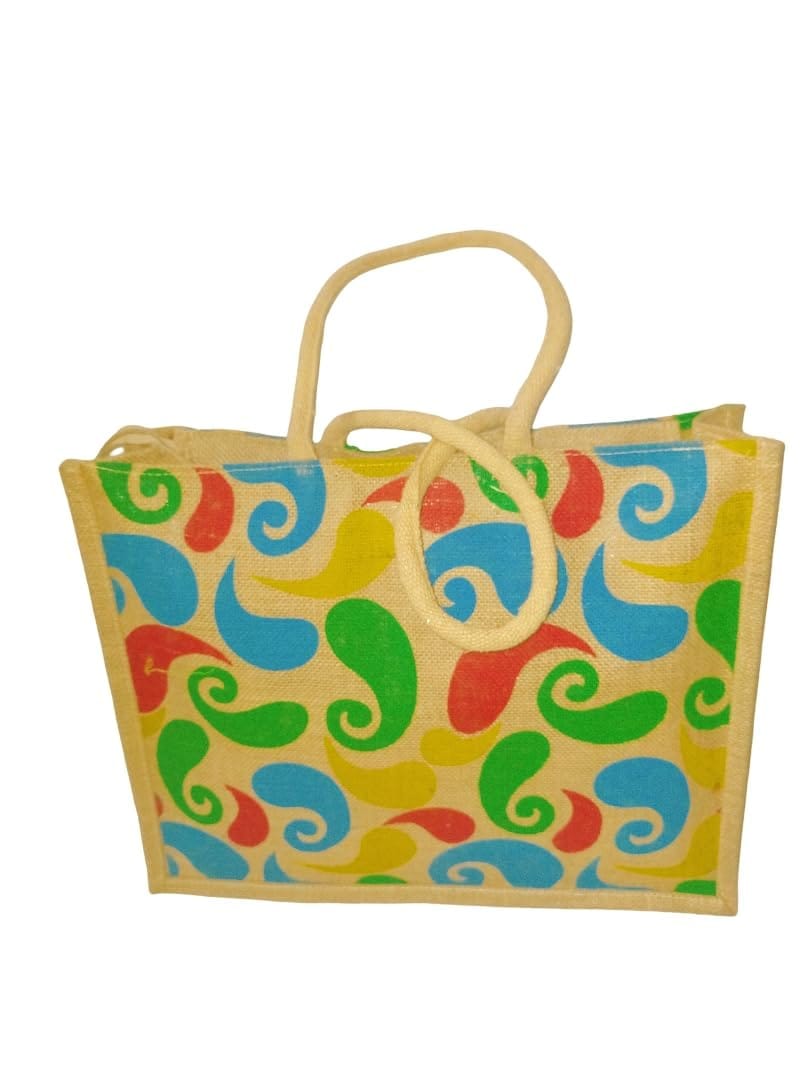 Multicolour Jute Bag For Utility