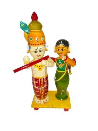 Etikoppaka HandiCrafts Wooden Radha Krishna Etikoppaka HandiCrafts Wooden Radha Krishna