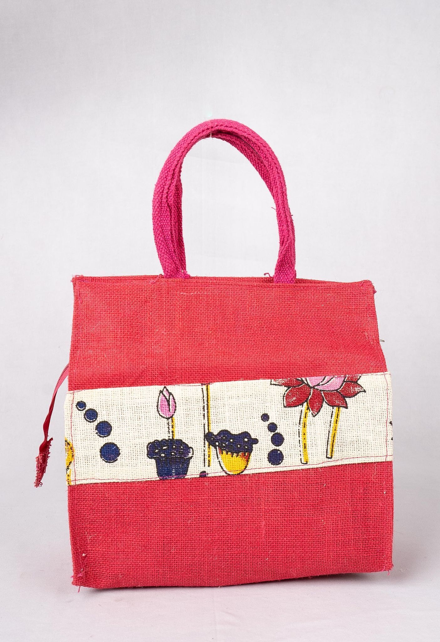 Sonchiriya Red floral Hand Held bag