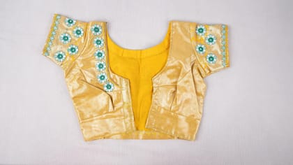 Sonchiriya Yellow Embroidery Work Blouse Sonchiriya Yellow Embroidery Work Blouse
