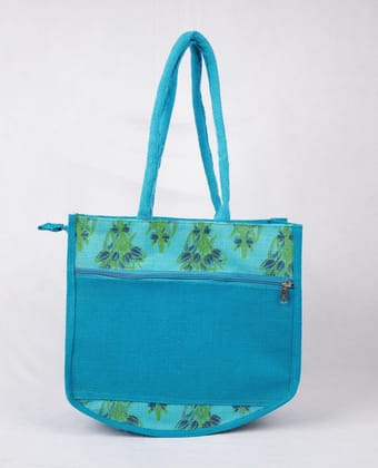Sonchiriya Blue Jute Hand Bag