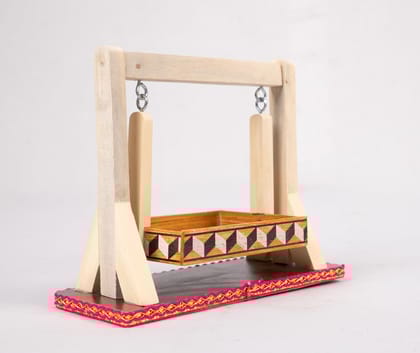 Wooden Swing for Laddu Gopal