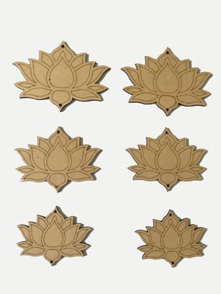 Pichwai Painting MDF Cutouts,MDF Lotus Cutouts,Door Hanging,Ganpati Decoration Items,Navratri Decoration Items for Home,Pongal Gift,Pongal Decoration