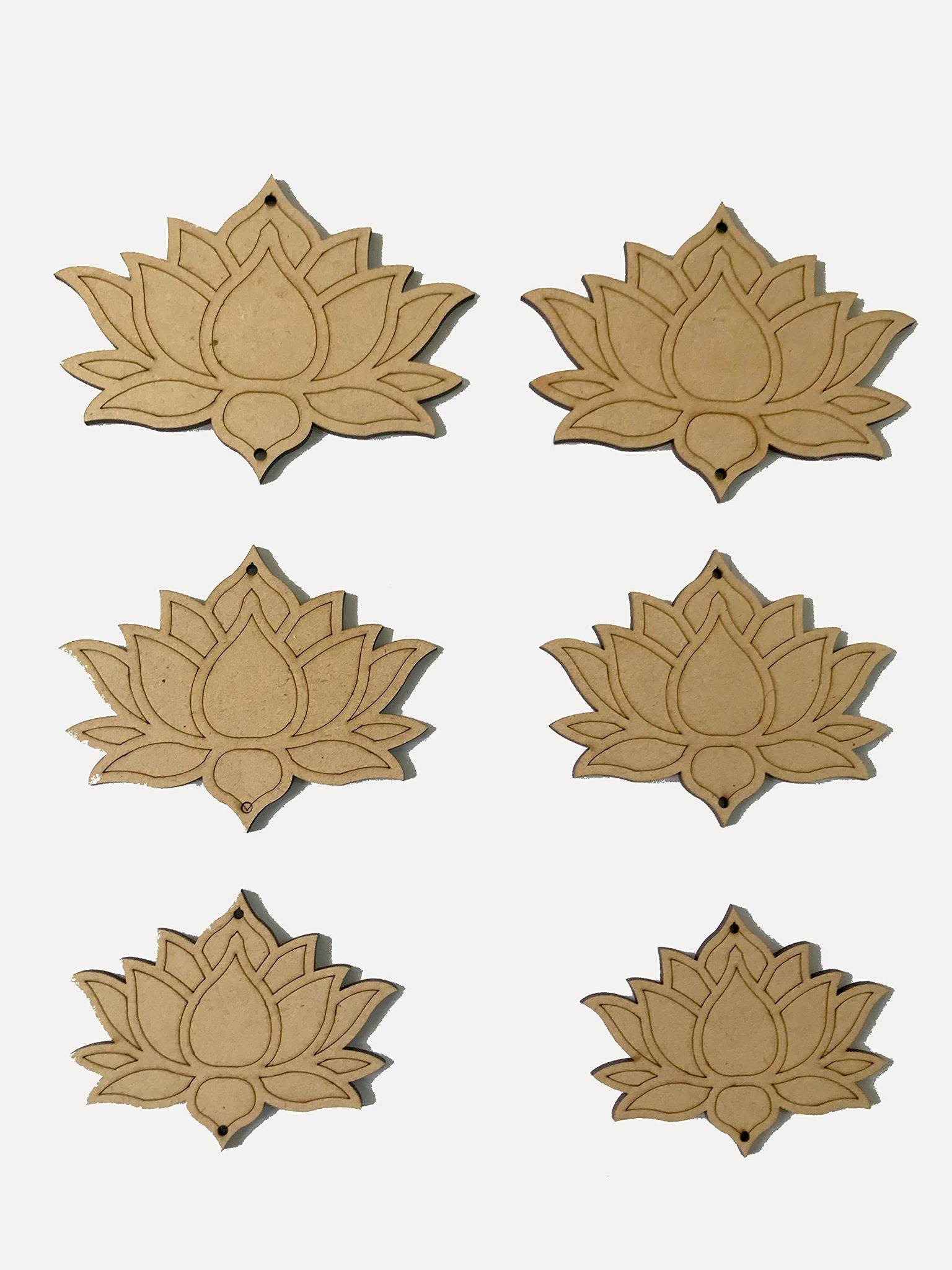 Pichwai Painting MDF Cutouts,MDF Lotus Cutouts,Door Hanging,Ganpati Decoration Items,Navratri Decoration Items for Home,Pongal Gift,Pongal Decoration