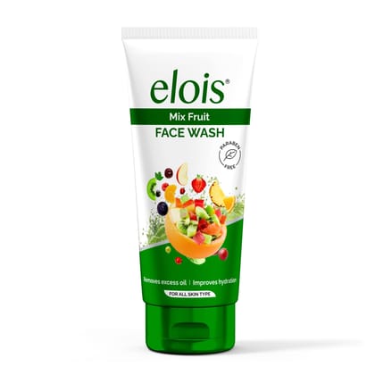 Elois Mix Fruit Face Wash with Green Apple and Strawberry Extract, Deep nourishment and Hydration for Radiant Skin Naturally, Remove Excess Oil, For Men & Women 100gm Elois Mix Fruit Face Wash with Green Apple and Strawberry Extract, Deep nourishment and Hydration for Radiant Skin Naturally, Remove Excess Oil, For Men & Women 100gm