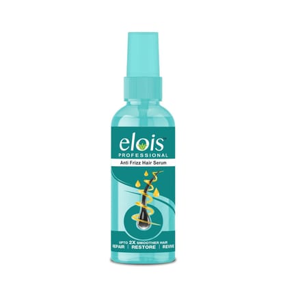 Elois Professional Anti Frizz Hair Serum For 2X Smoother Hair and Long Lasting Frizz control With Argan Oil, Almond Oil, Vitamin E to Instant Shine, Smoothness & Soft Hair (100ml) Elois Professional Anti Frizz Hair Serum For 2X Smoother Hair and Long Lasting Frizz control With Argan Oil, Almond Oil, Vitamin E to Instant Shine, Smoothness & Soft Hair (100ml)