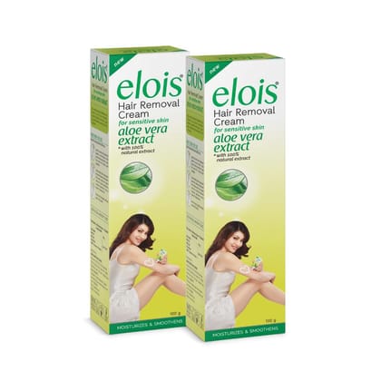 Elois Hair Removal Cream for Women With Aleo Vera Extract, Sensitive Skin(100g) 2x Longer Lasting Smoothness than Razors (Pack of 2) Elois Hair Removal Cream for Women With Aleo Vera Extract, Sensitive Skin(100g) 2x Longer Lasting Smoothness than Razors (Pack of 2)