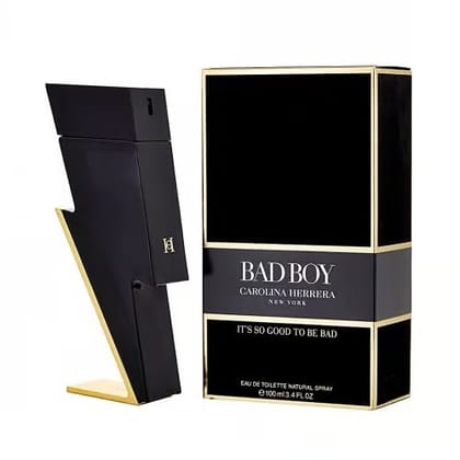 Carolina Herrera Bad Boy Eau De Toilette 100ml: Bold & Woody Oriental Men's Perfume 100ml Scent Carolina Herrera Bad Boy Eau De Toilette 100ml: Bold & Woody Oriental Men's Perfume 100ml Scent
