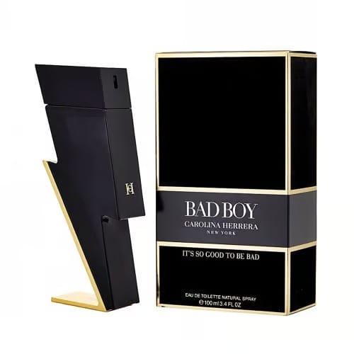 Carolina Herrera Bad Boy Eau De Toilette 100ml: Bold & Woody Oriental Men's Perfume 100ml Scent