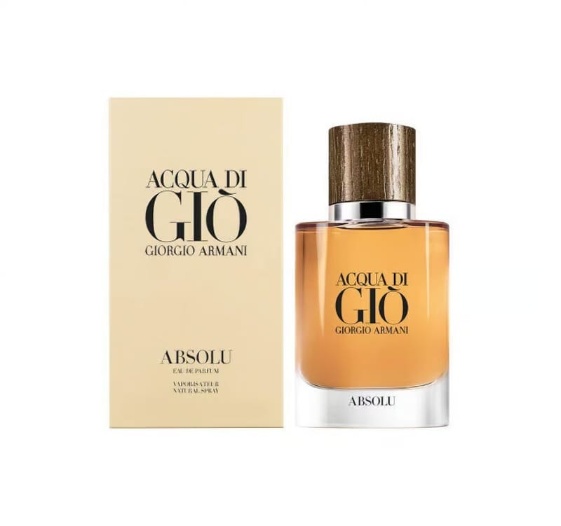Giorgio Armani Acqua Di Gio Absolu Eau De Parfum Spray for Men, 3.4 Fl Oz/100ml – Woody Aromatic Fragrance