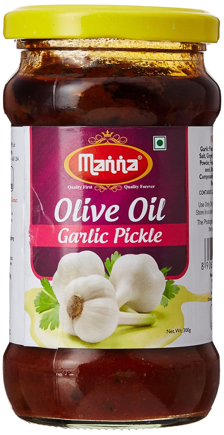 Manna Garlic Olive Oil Pickles, 300G