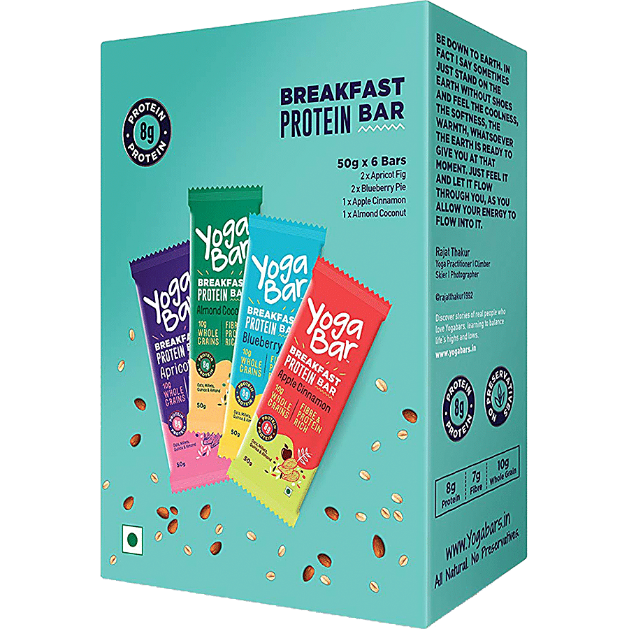 Yoga Bar Breakfast Protein Bars, 50 g (Pack of 6)