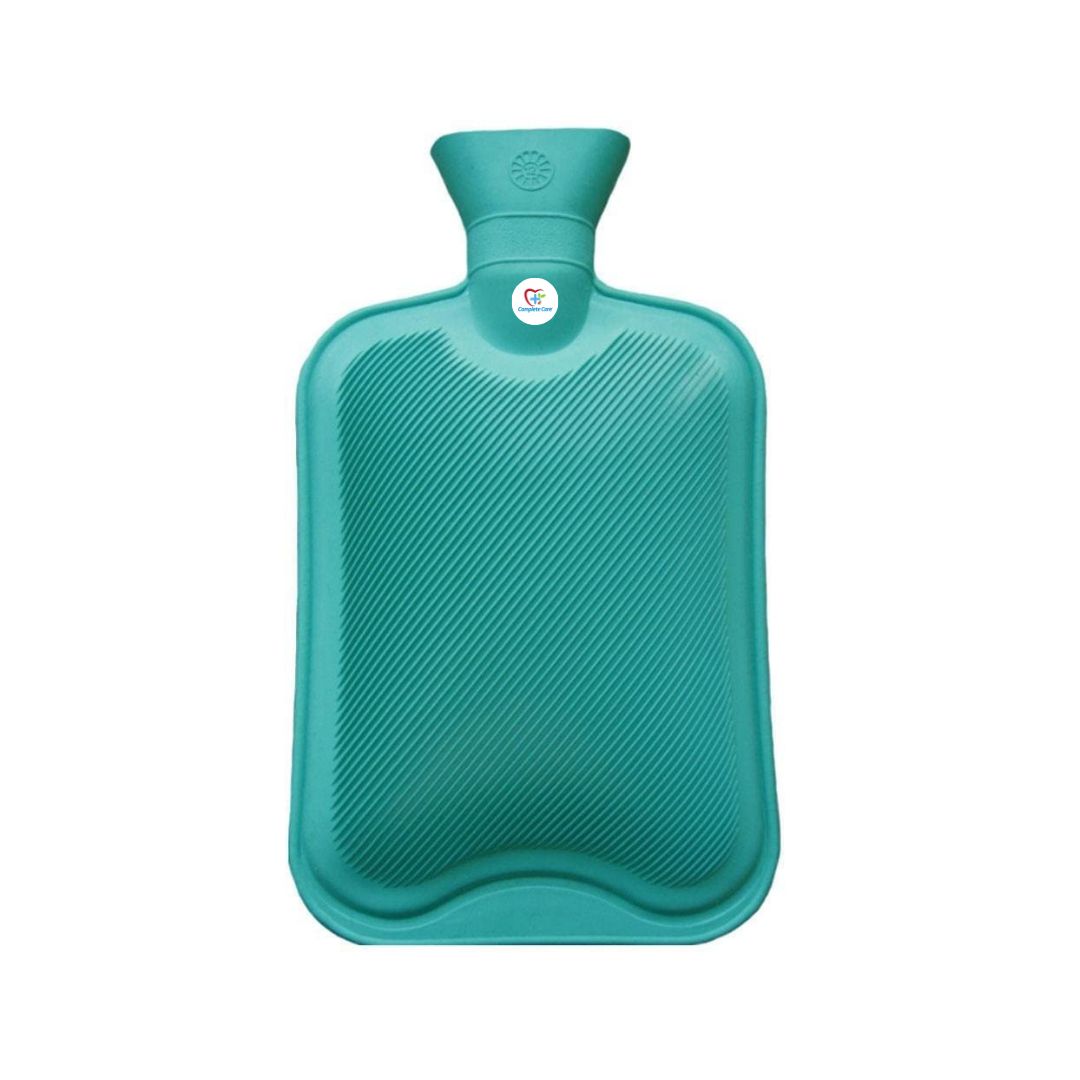 Complete Care Hot Water Bag for Full Body Pain Relief Leakproof Rubber Hot Water Bag for Sports Injury Pain Relief Massage Therapy for Men & Women Non Electric Hot Water Pouch for Cramps Relief - Green