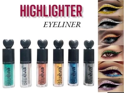 Glitter Liquid Eyeliner Set - 6 Colors Waterproof Shimmer Eyeshadow Makeup Kit - Long Lasting Metallic Eyeliner for Women - Easy to Apply and Remove Glitter Liquid Eyeliner Set - 6 Colors Waterproof Shimmer Eyeshadow Makeup Kit - Long Lasting Metallic Eyeliner for Women - Easy to Apply and Remove