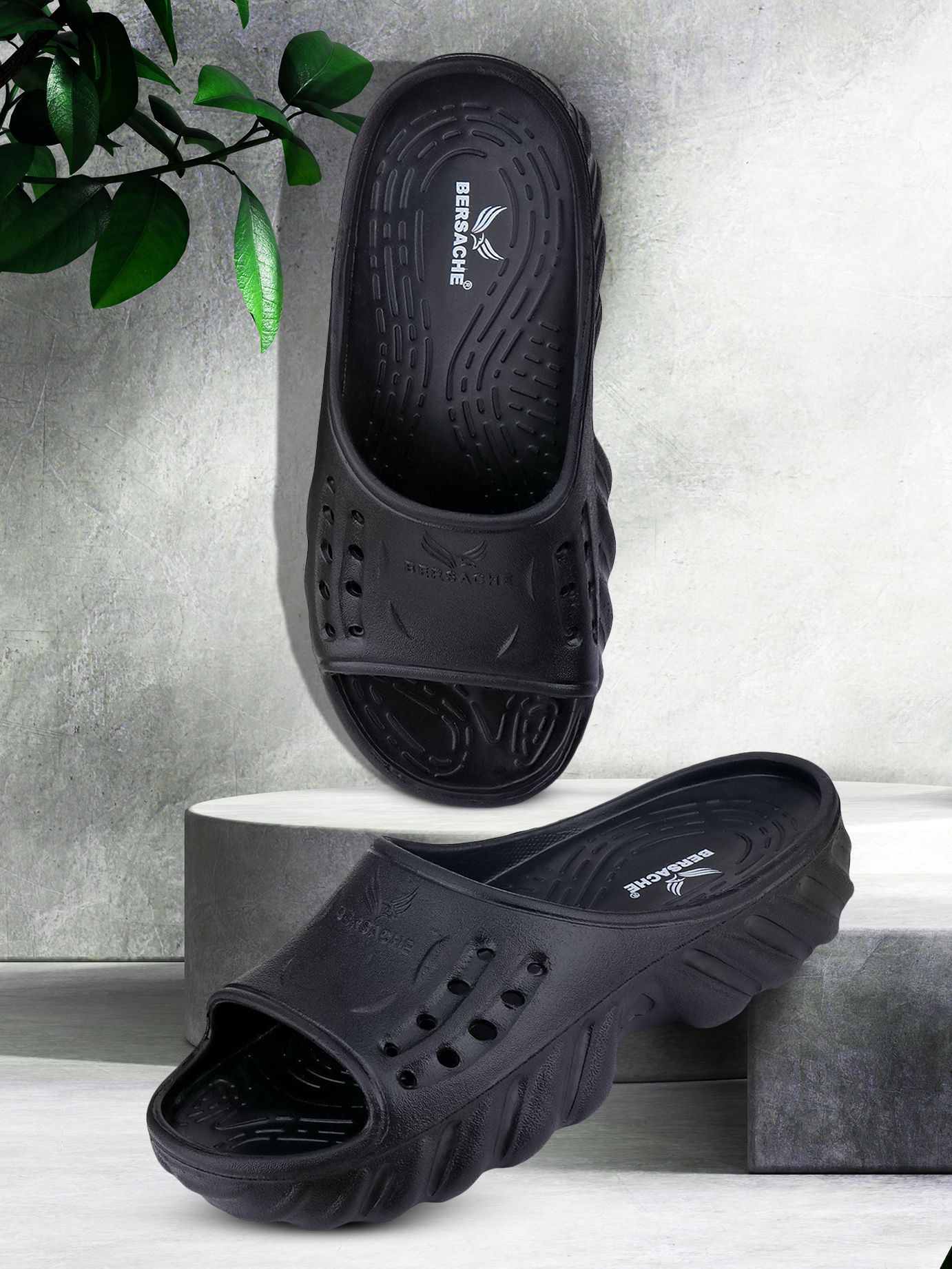 Bersache Extra Soft Classic Casual with Back Strap Regular wear with Ultra Soft & Flexibility Technology Slipper for Men's