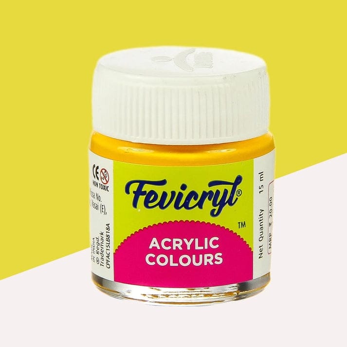 Fevicryl Acrylic Colour – Lemon Yellow