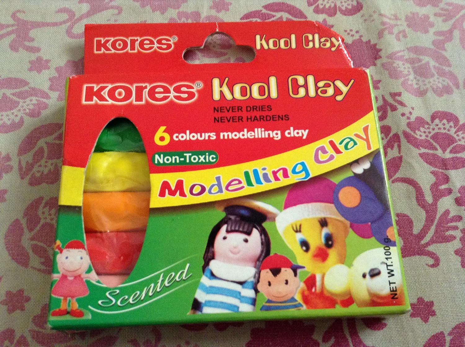 Kores Kool Clay -100 Grams, Pack Of 6 Shades, 12 Packs
