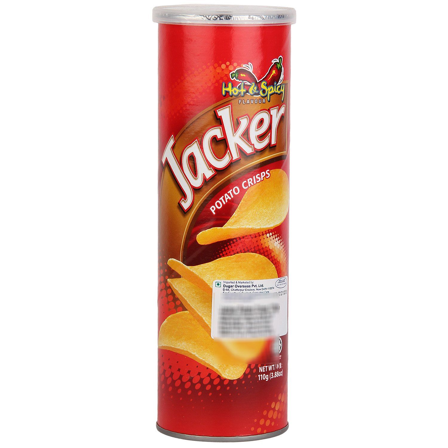 Oriental Jacker Potato Crisp, Hot And Spicy, 110G