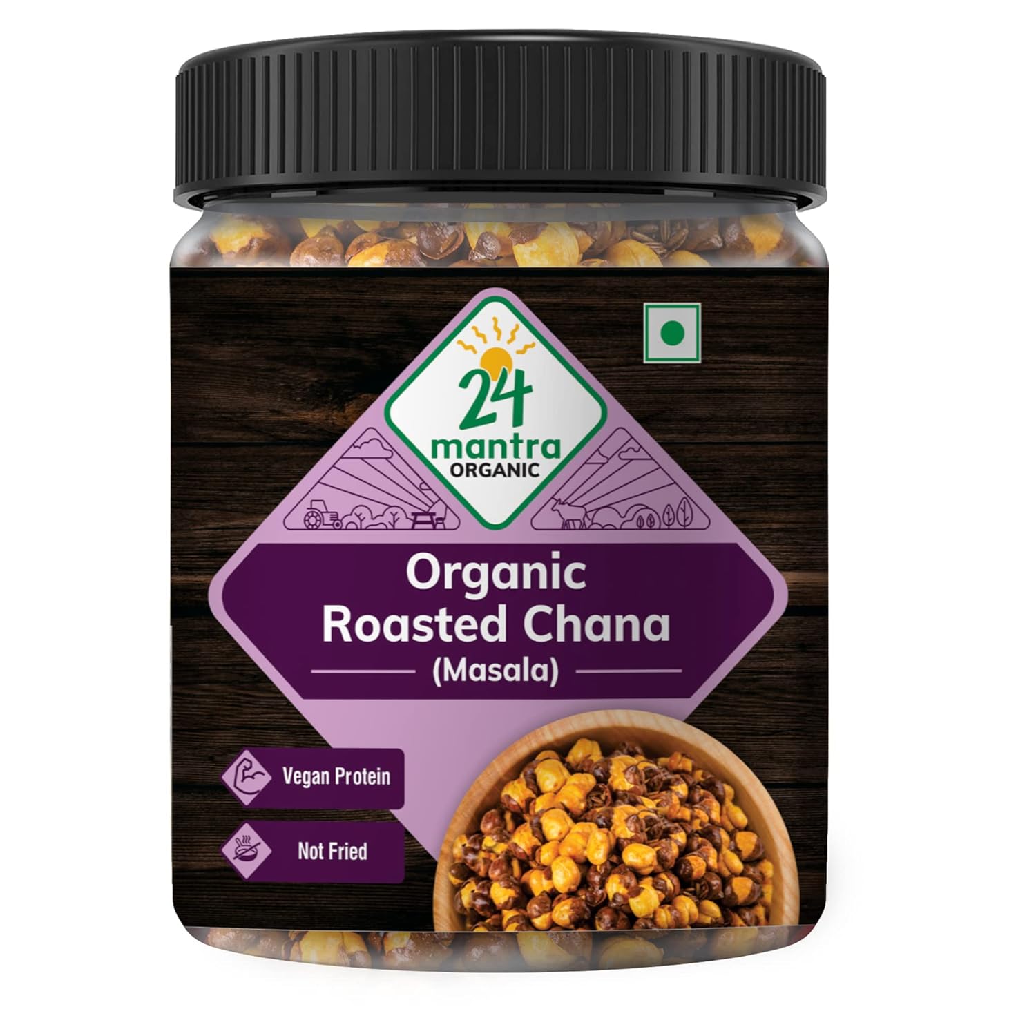 24 Mantra Organic Roasted Chana-Masala 200G