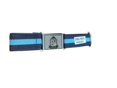 Steel Photo Nylon Belt with Custom Logo Buckle