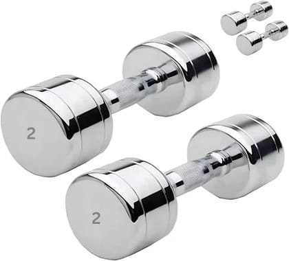  A pair of 2 lb round rubber hex dumbbells